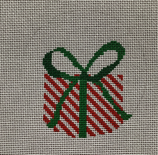 WS card art ornament striped gift