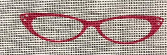 Red eyeglass case