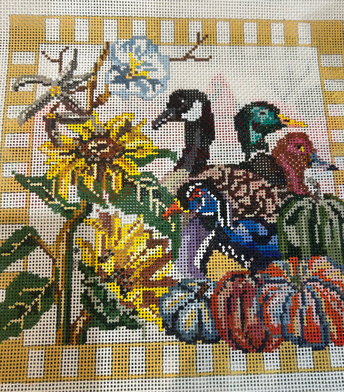 Fall Flower Pillow