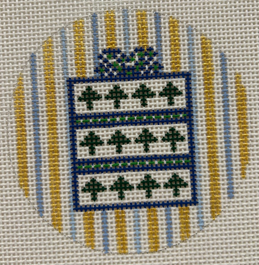 Small Christmas Round-Gift Blue