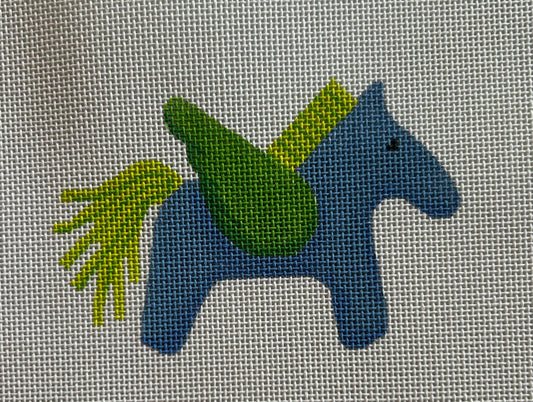 Mini Bag Charm - Hermes Pegasus Blue