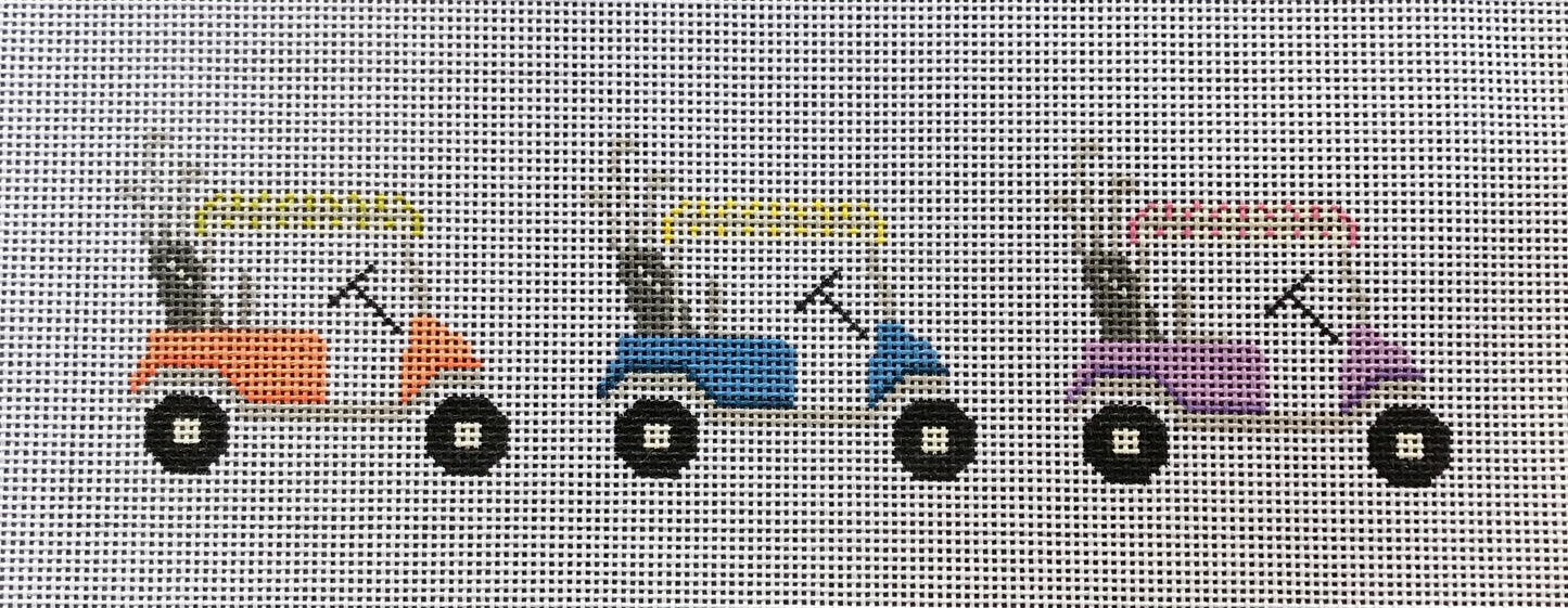 Three Golf Carts