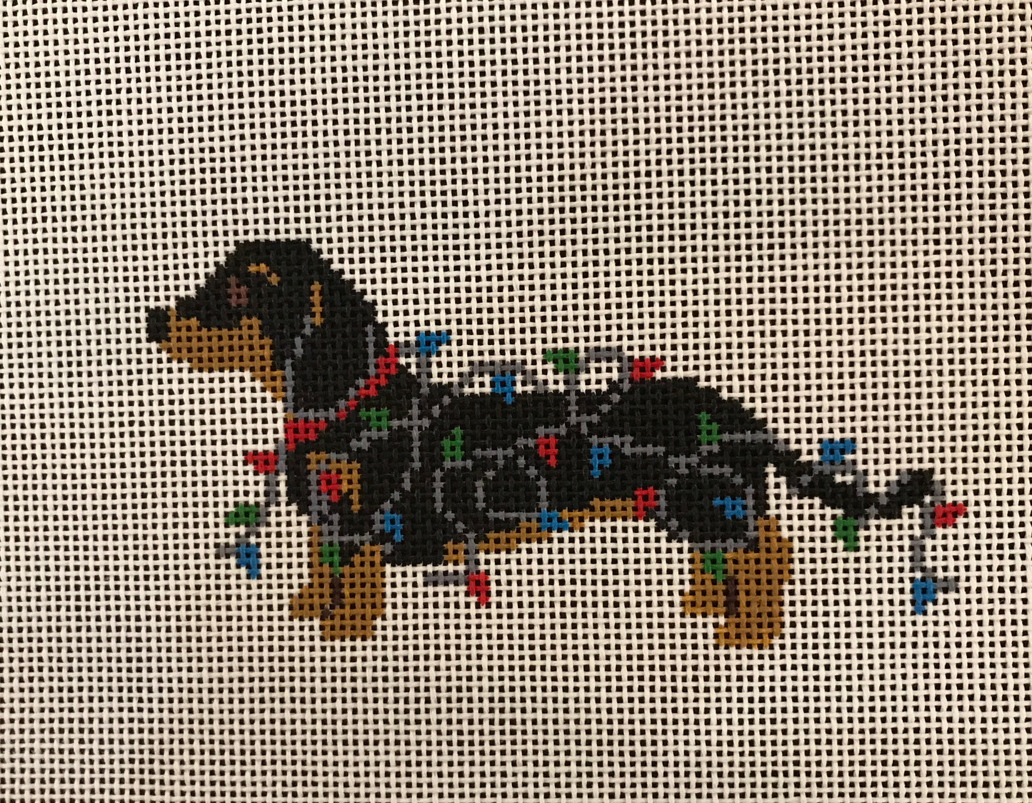 Dachshund- Christmas Lights