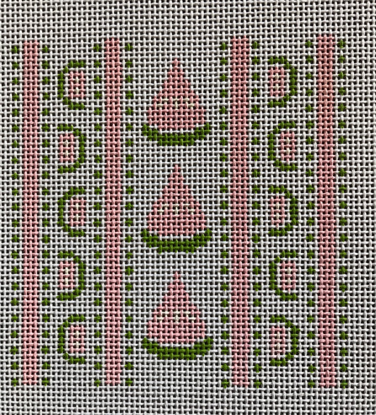Pink and Green watermelon and stripes