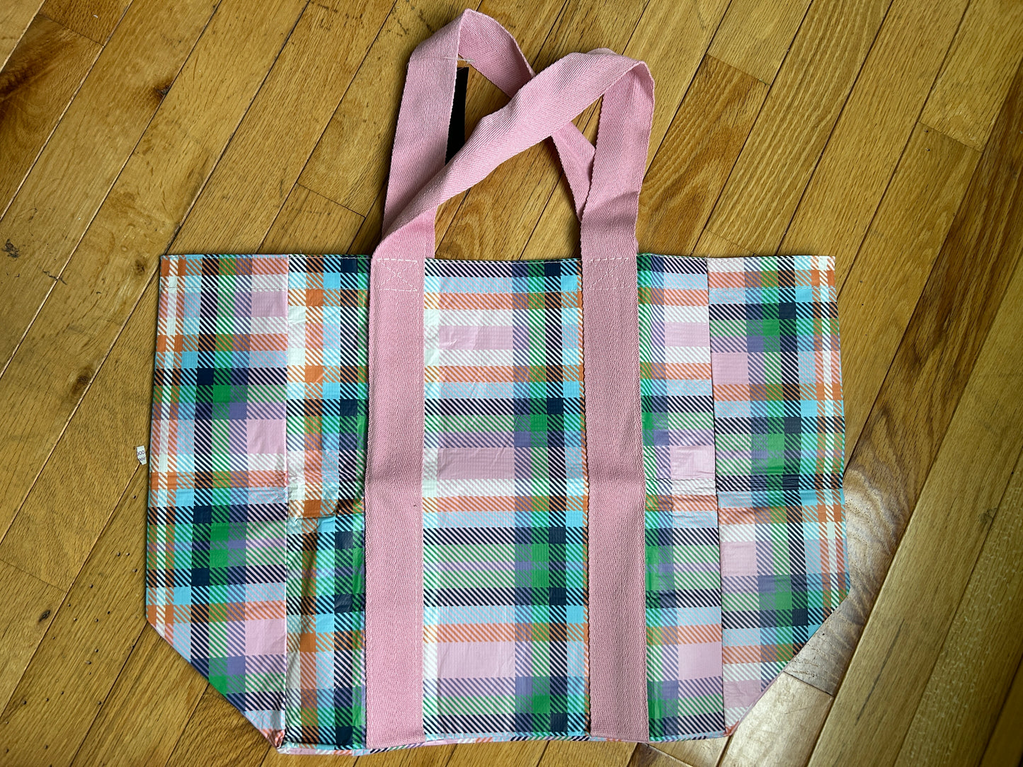 Plaid Shopping Tote