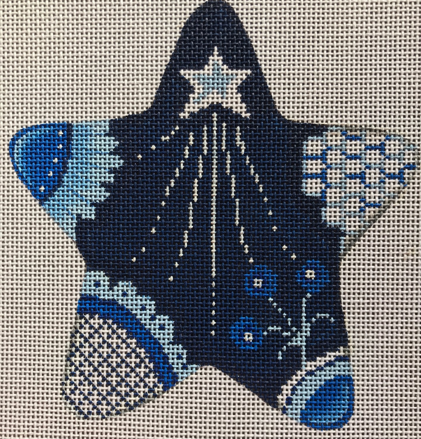 Blue Shooting Star Heart
