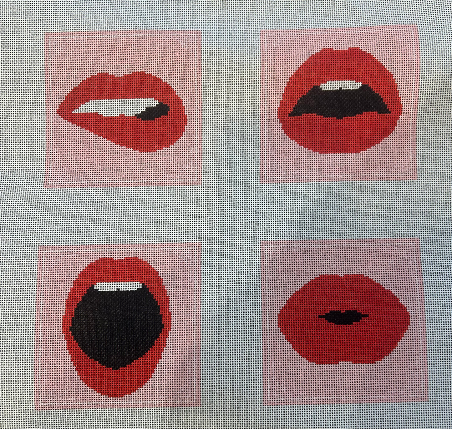 Red Lips Coaster Set