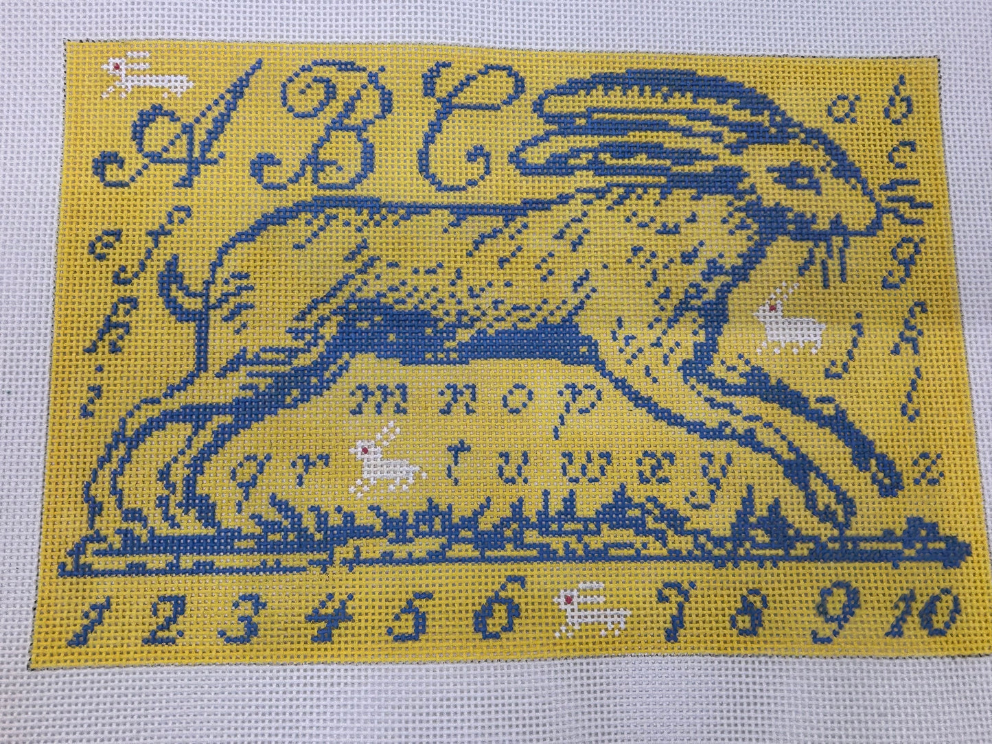 toile Rabbit - Blue