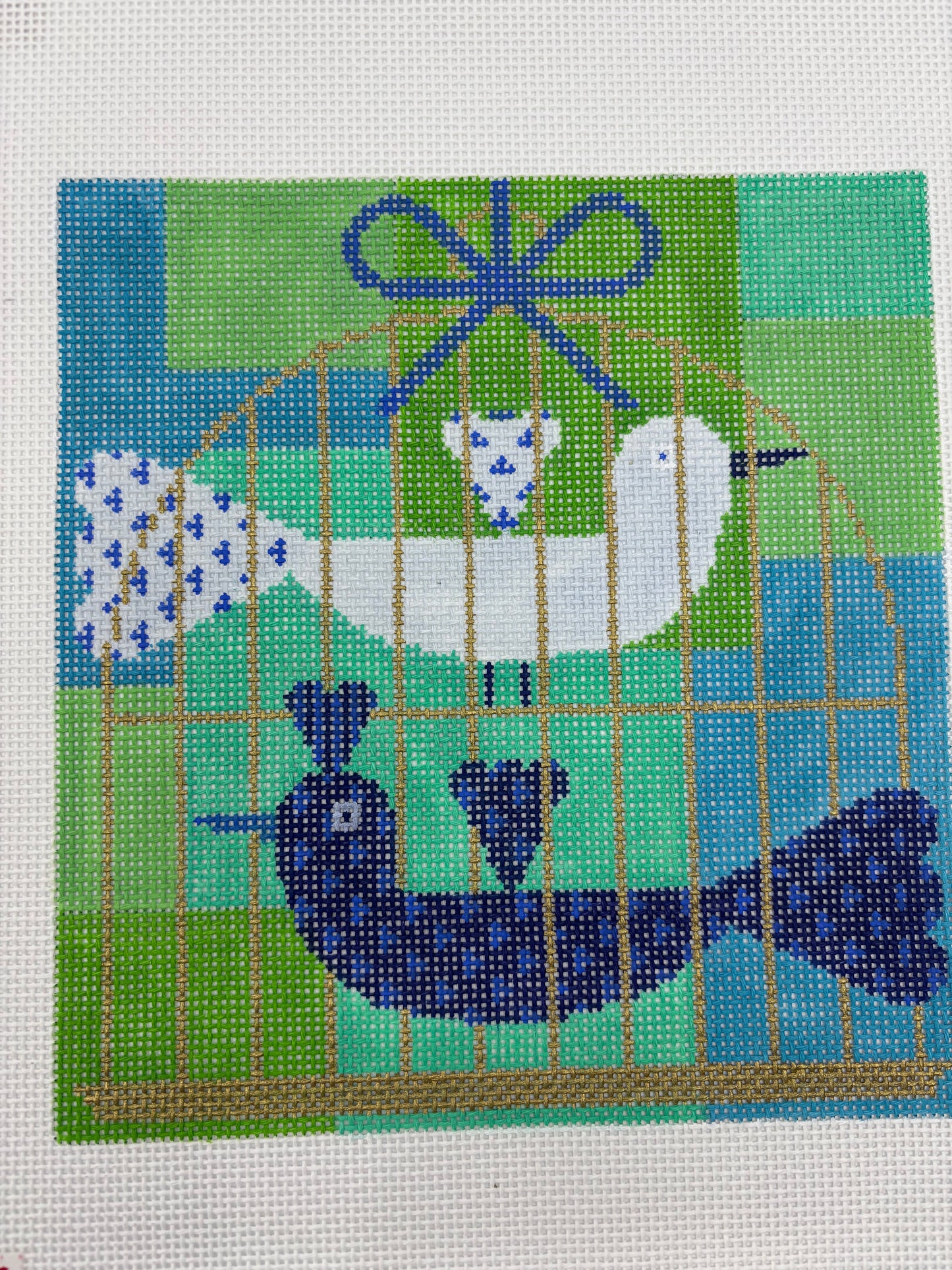 Lovebirds Pair - Blue