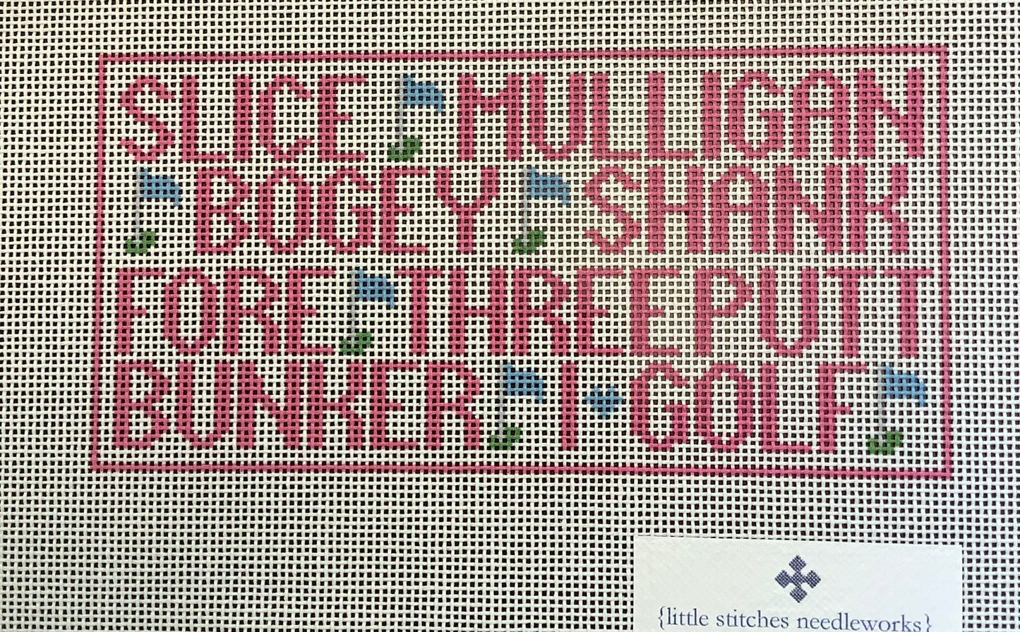 Golf Terms - Pink