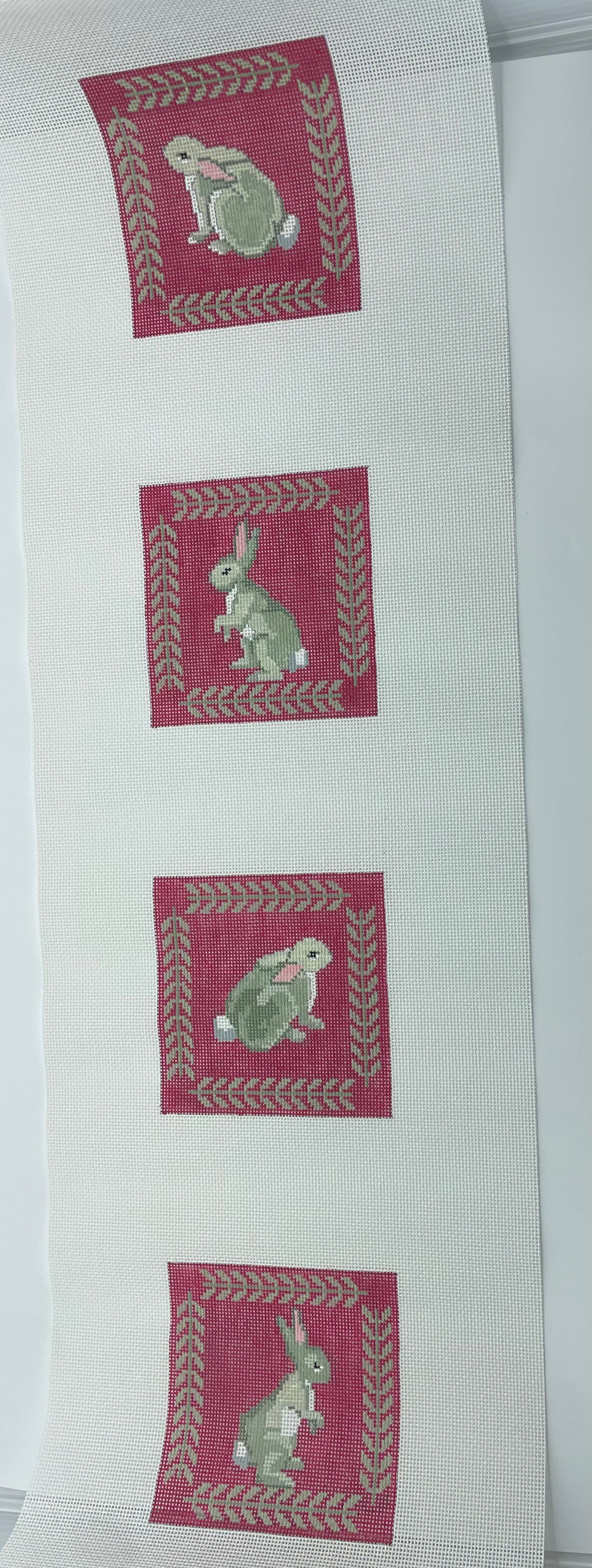 Rabbits w/ Fern Border, Coaster Set