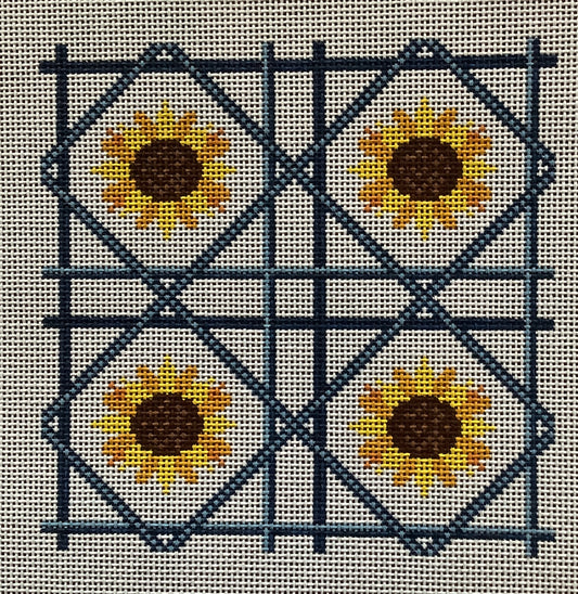 Sunflower Cane Square