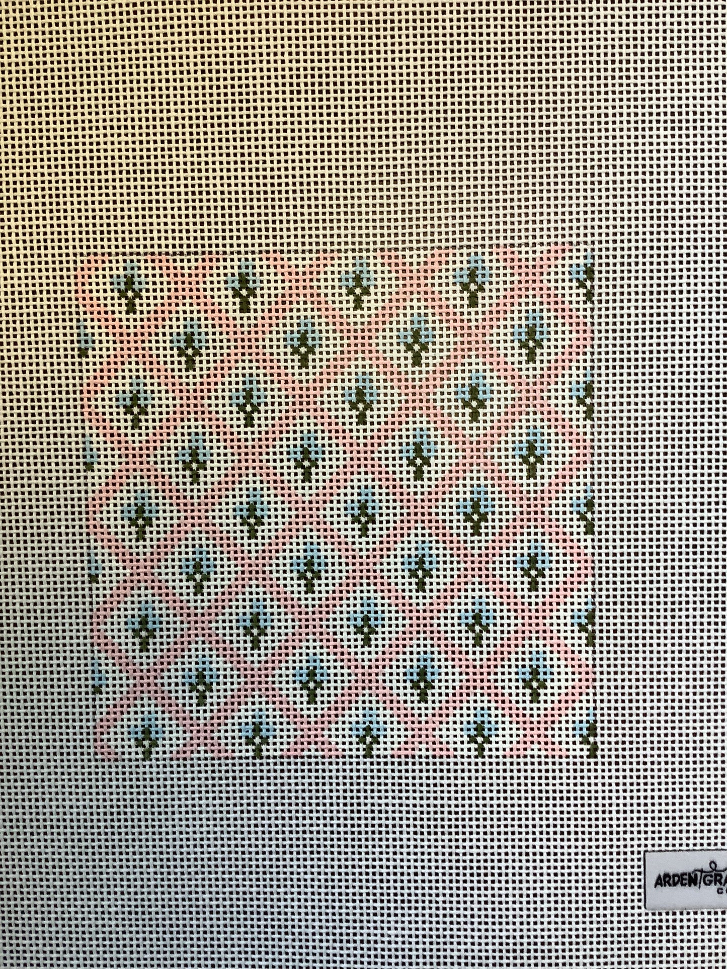 Estate Collection - Pink Trellis Coaster