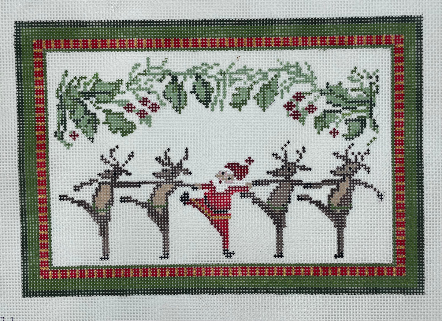 Dancing Santa and Reindeer