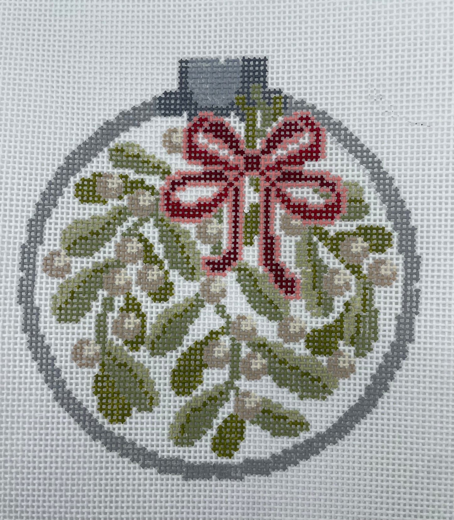 Mistletoe Ornament on White