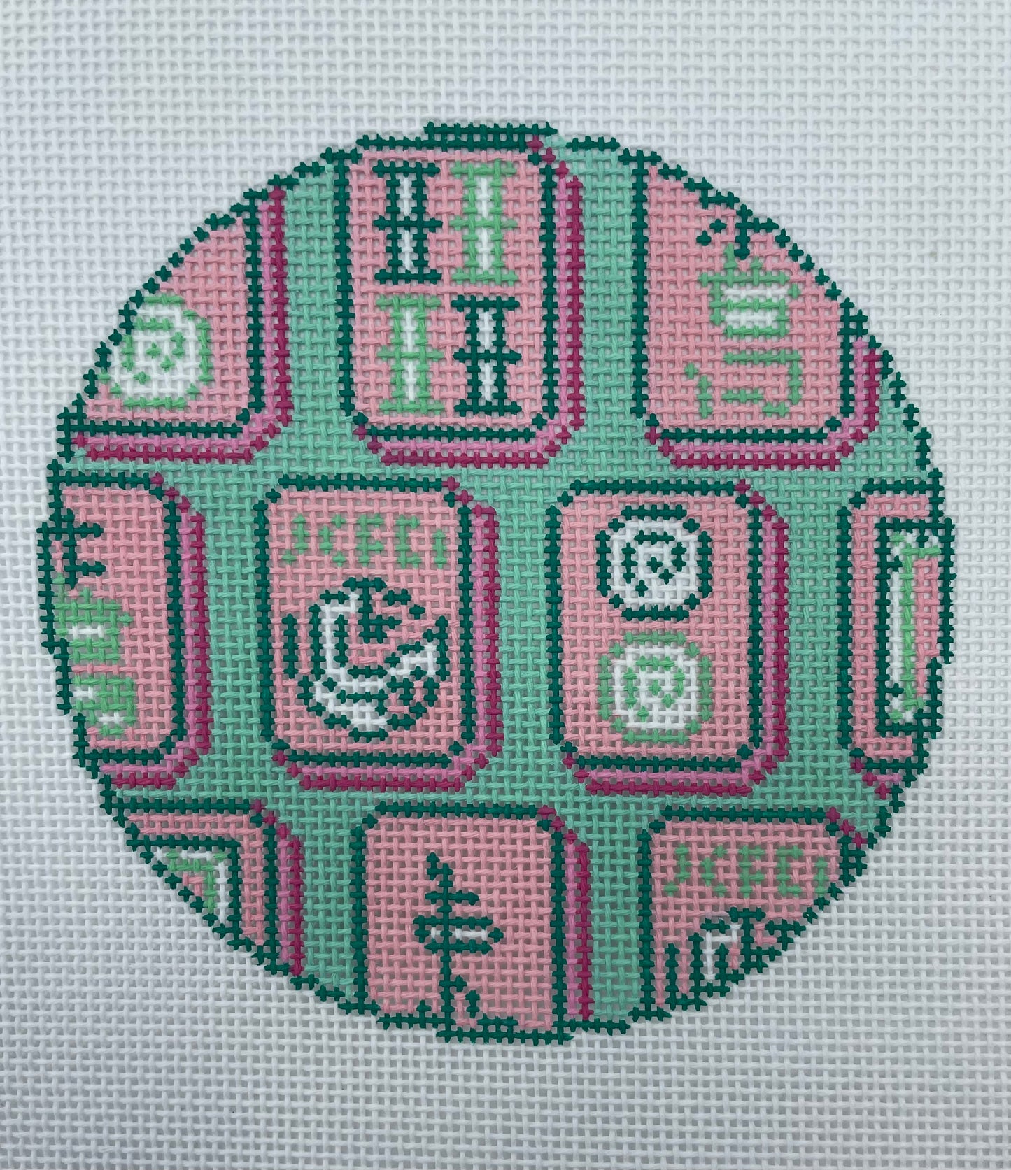 Mahjong Tiles - Pink