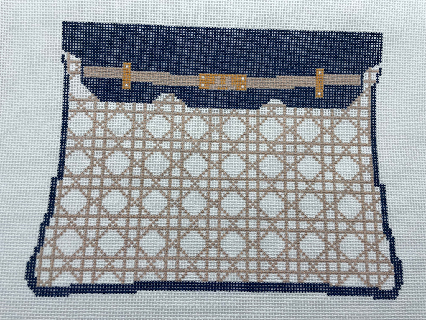 Blue Cane Clutch