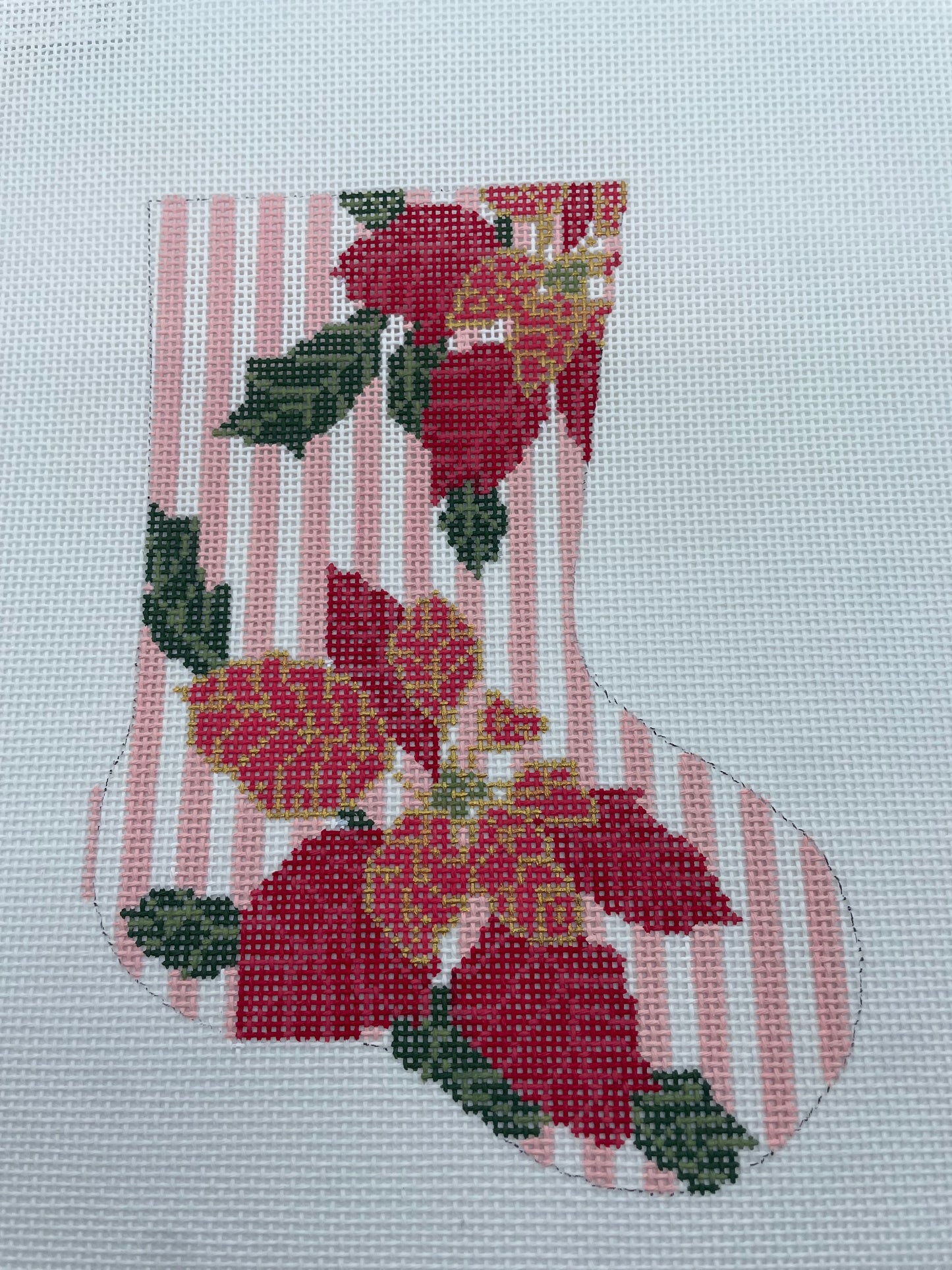 Poinsettia Mini Stocking