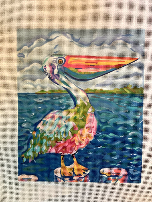 Pelican on Piling