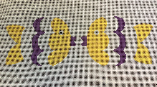 Kissy Fish - Yellow & Purple