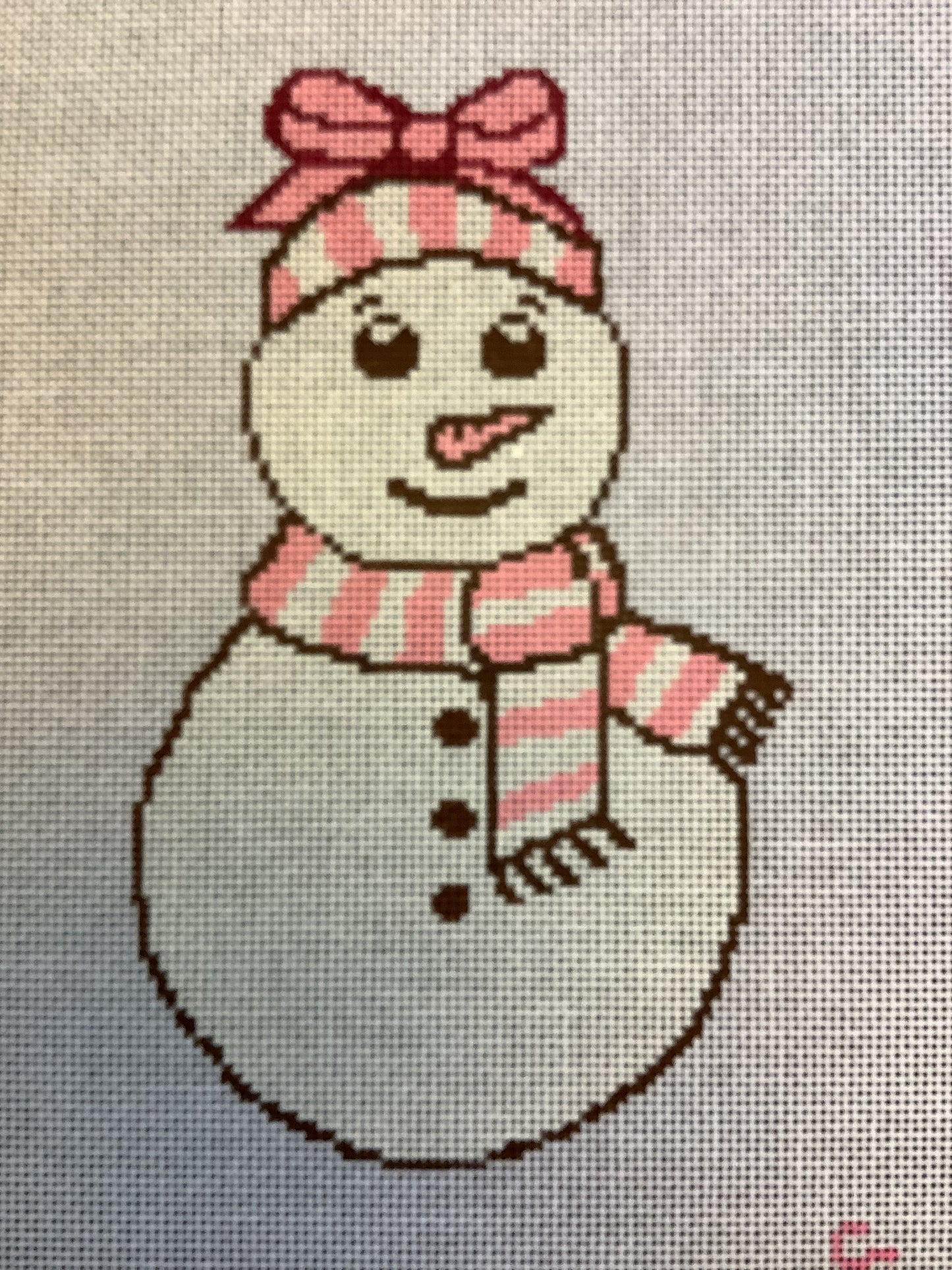 Pink Snowman
