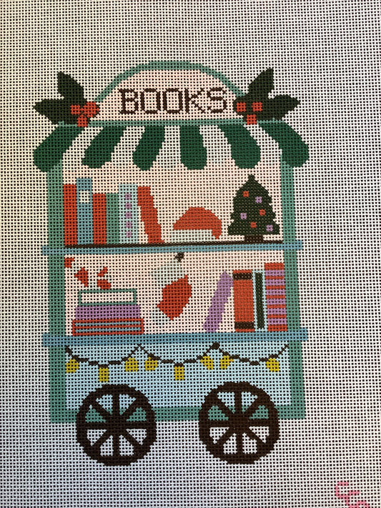 Christmas Book Trolley
