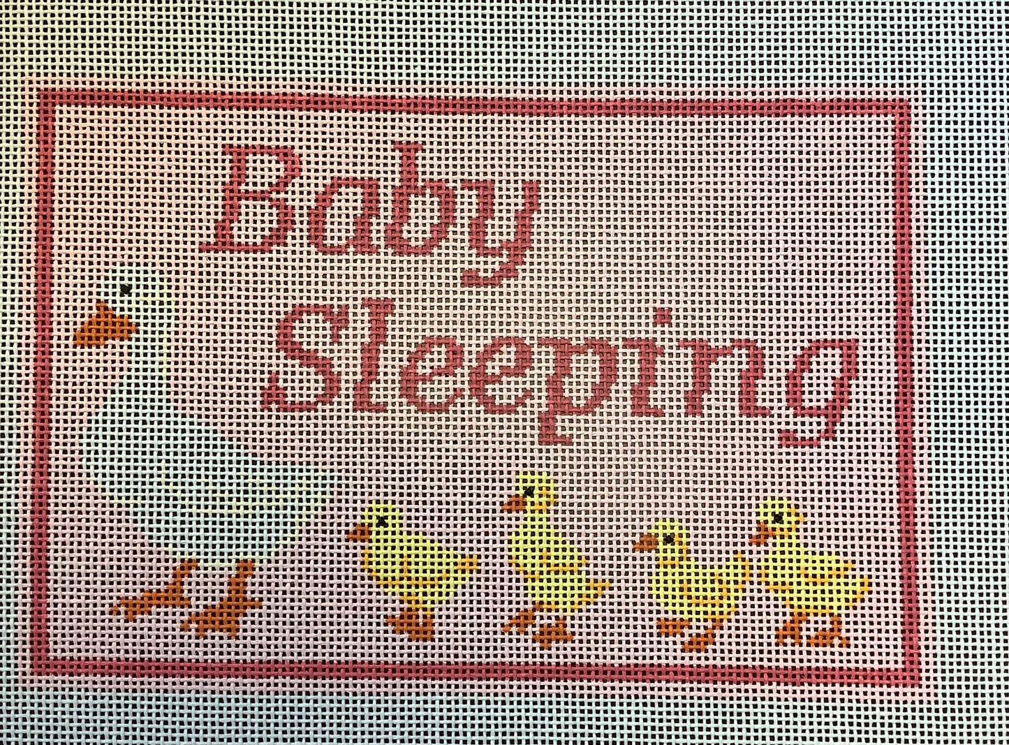 Baby Sleeping w/ Ducks - Pink