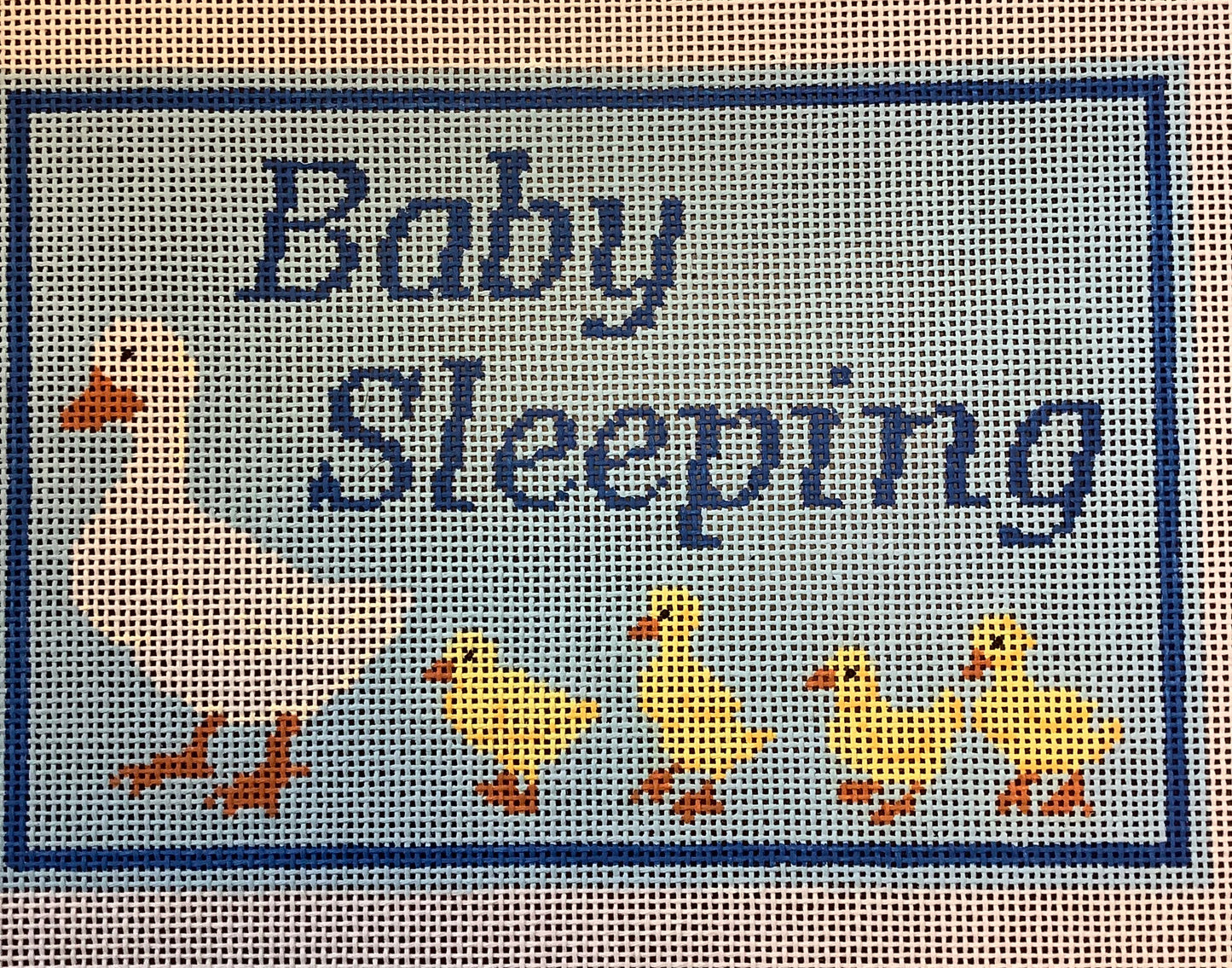 Baby Sleeping w/Ducks - Blue