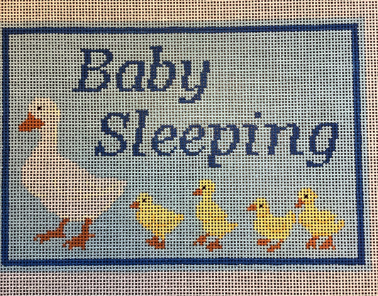 Baby Sleeping w/Ducks - Blue
