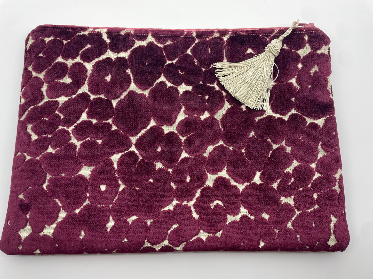 Anna Bog - Maroon on Beige