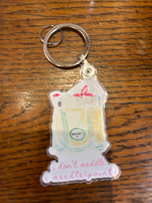 Keychain and Needle Threader - I Don't Meddle