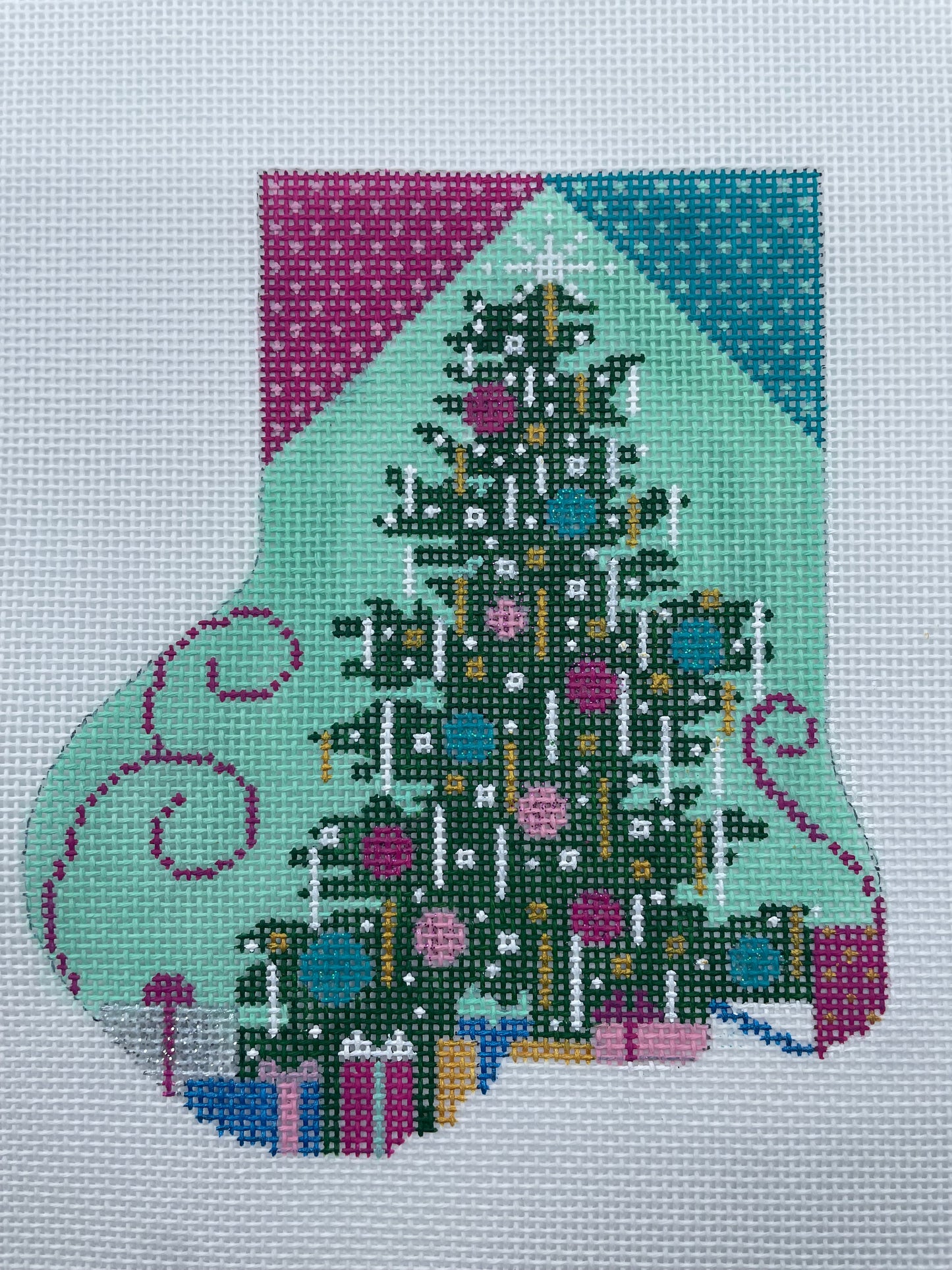 Christmas Tree Mini Stocking by ST