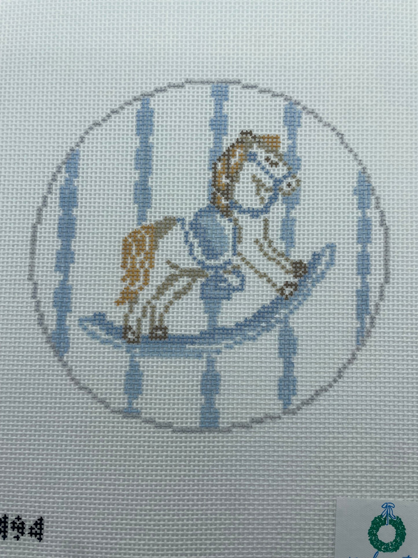 Blue Rocking Horse Round