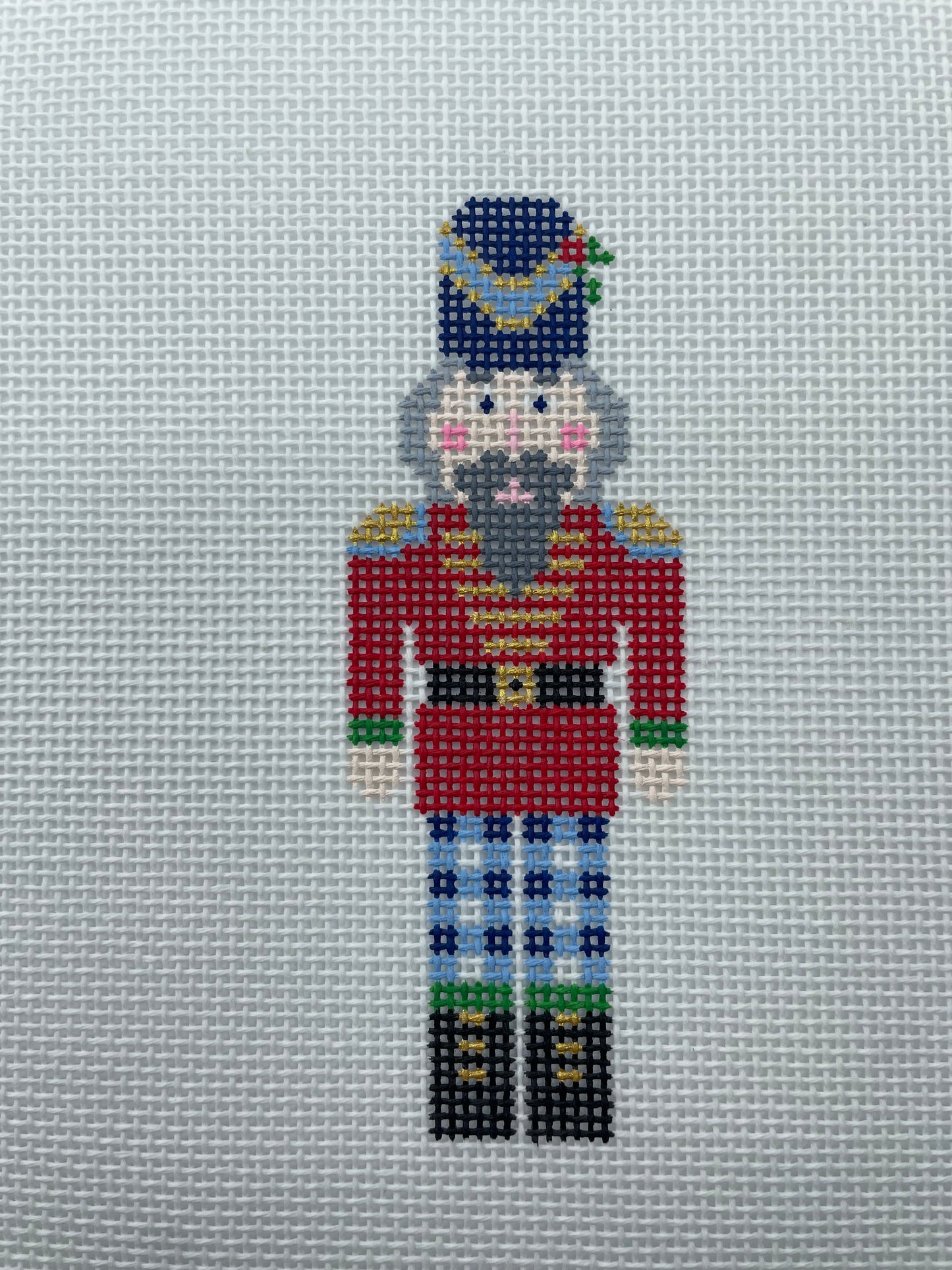 Gingham Nutcracker - Blue Pants
