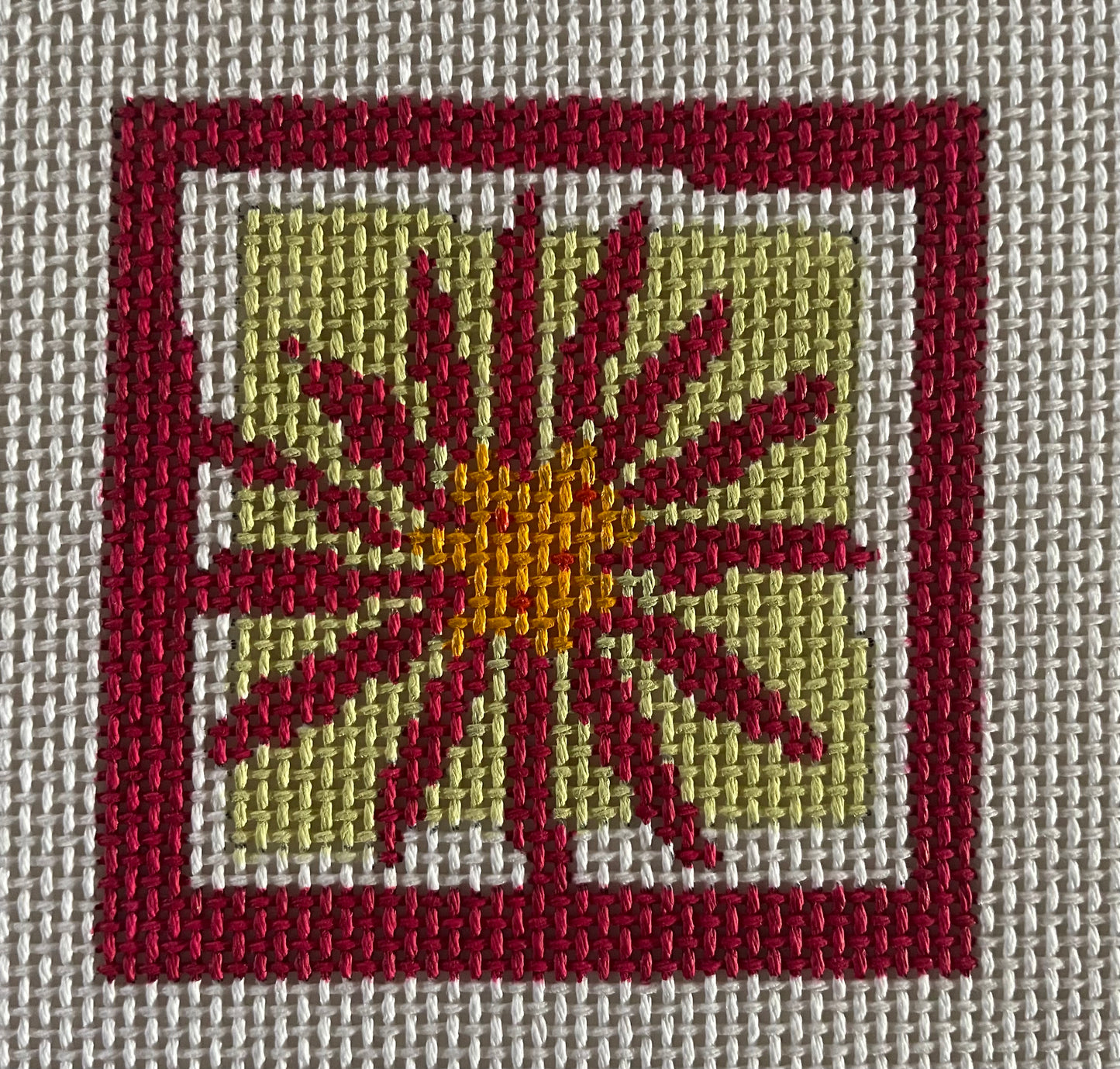 Hot Pink Flower square