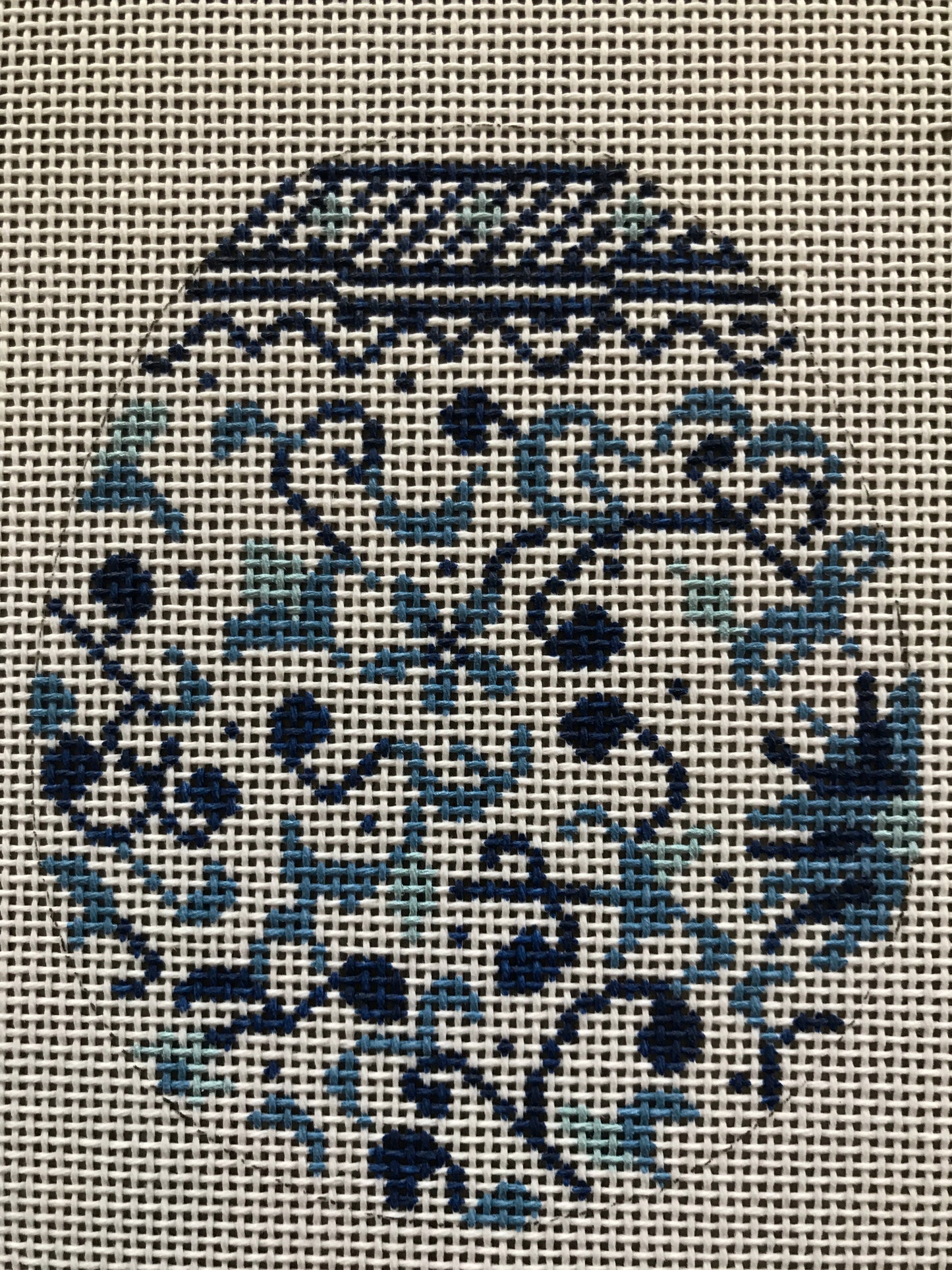 Blue Chinoisserie Egg