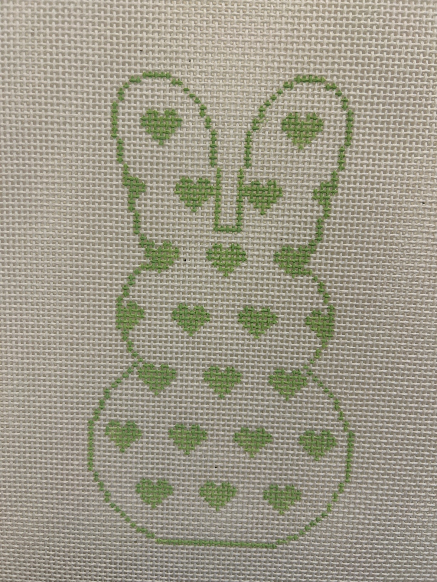 Heart Bunny Green