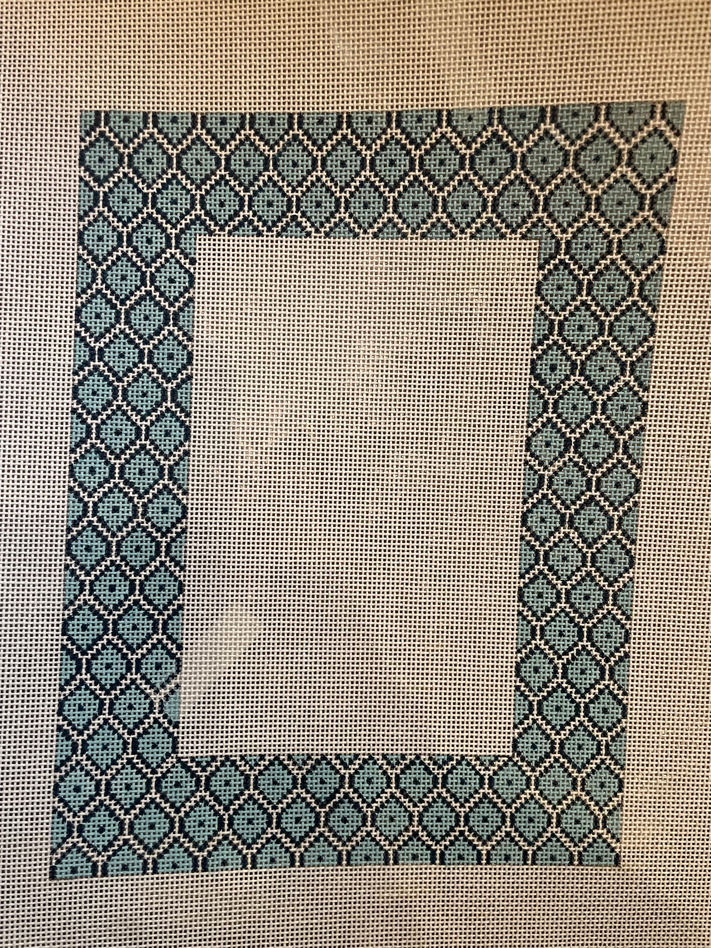 Blue Fish Scale Picture Frame