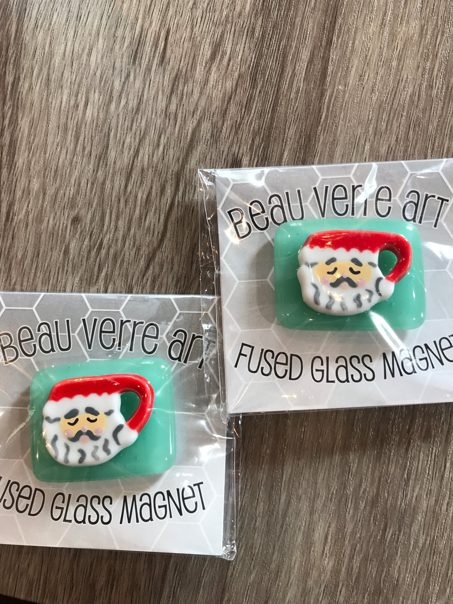 Santa Mug Glass Fused Needleminder