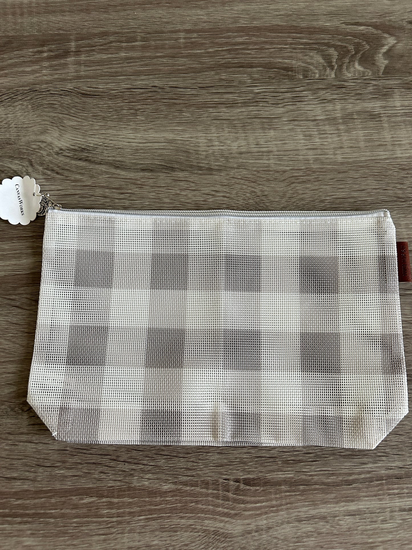 Small Mesh Bag - Gray Gingham