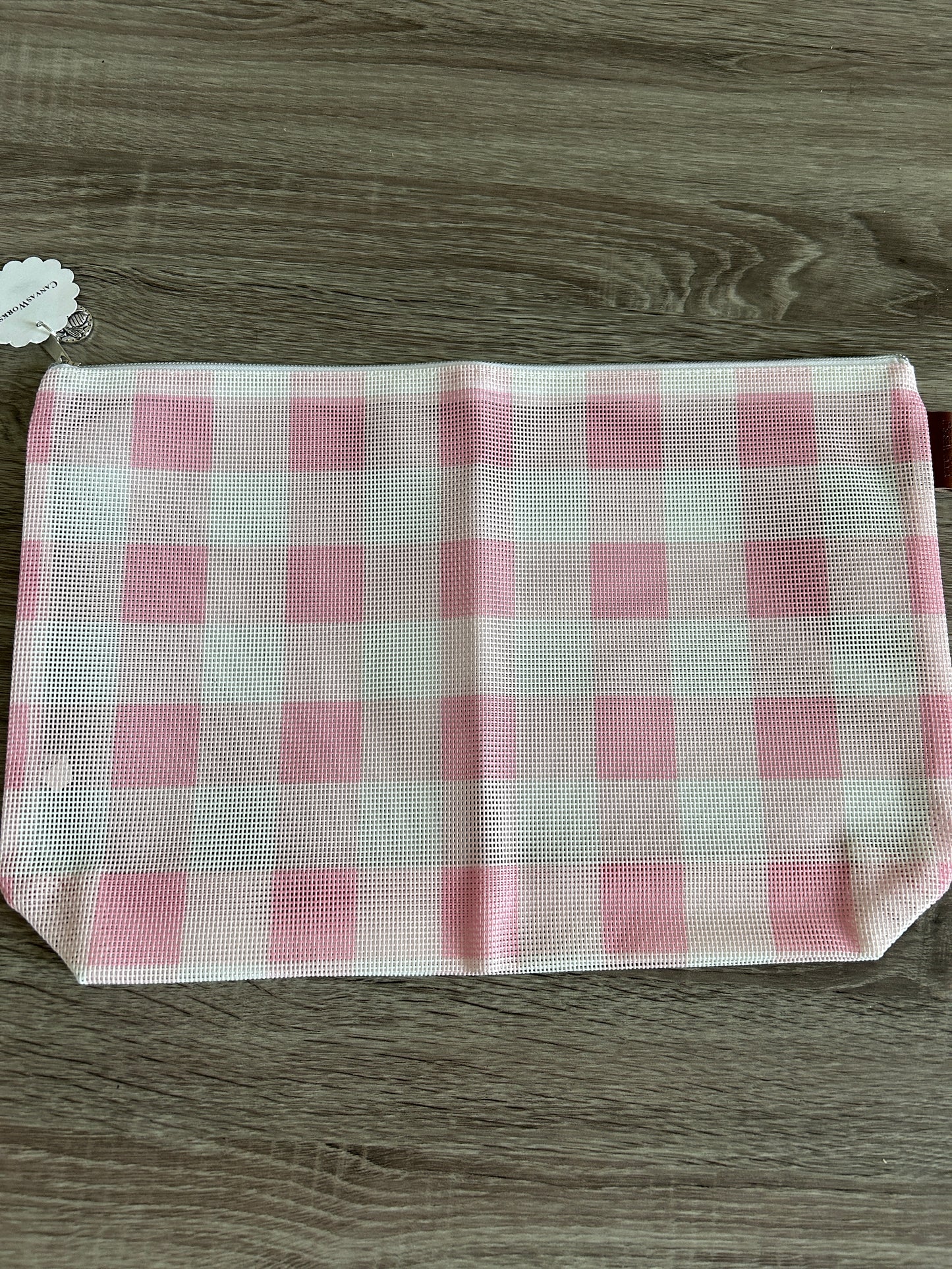 Medium Mesh Bag - Pink Gingham