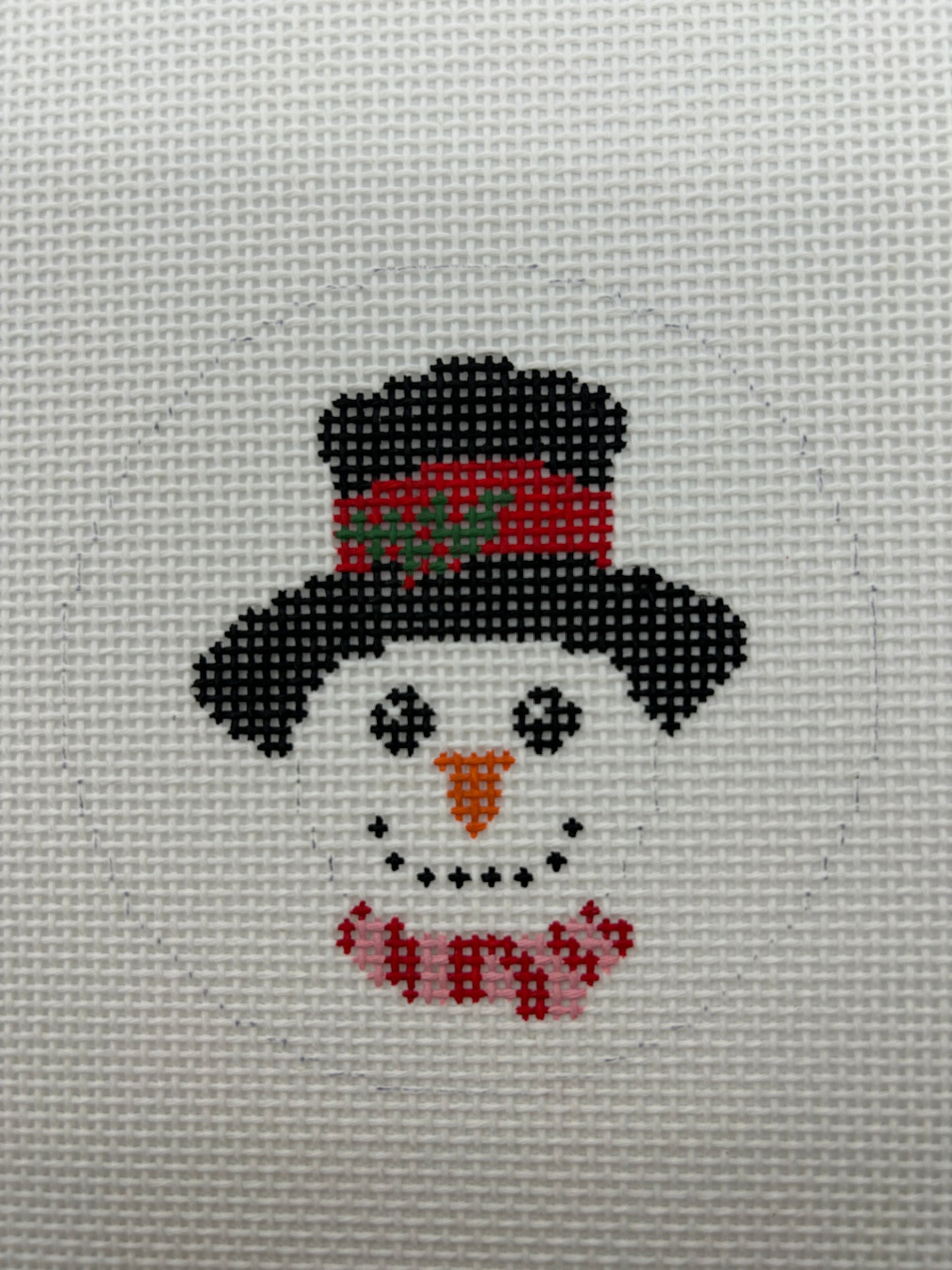 Snowman Face Round
