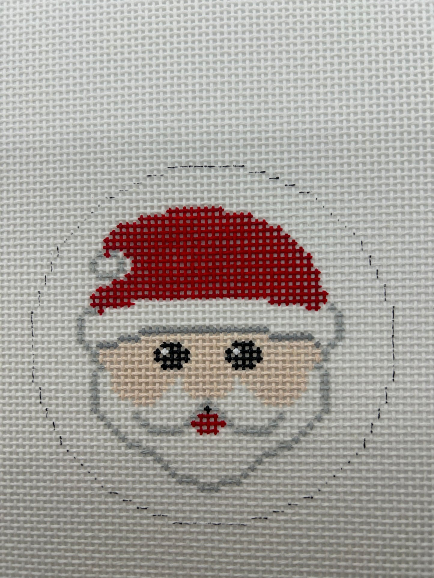 Santa Face Round