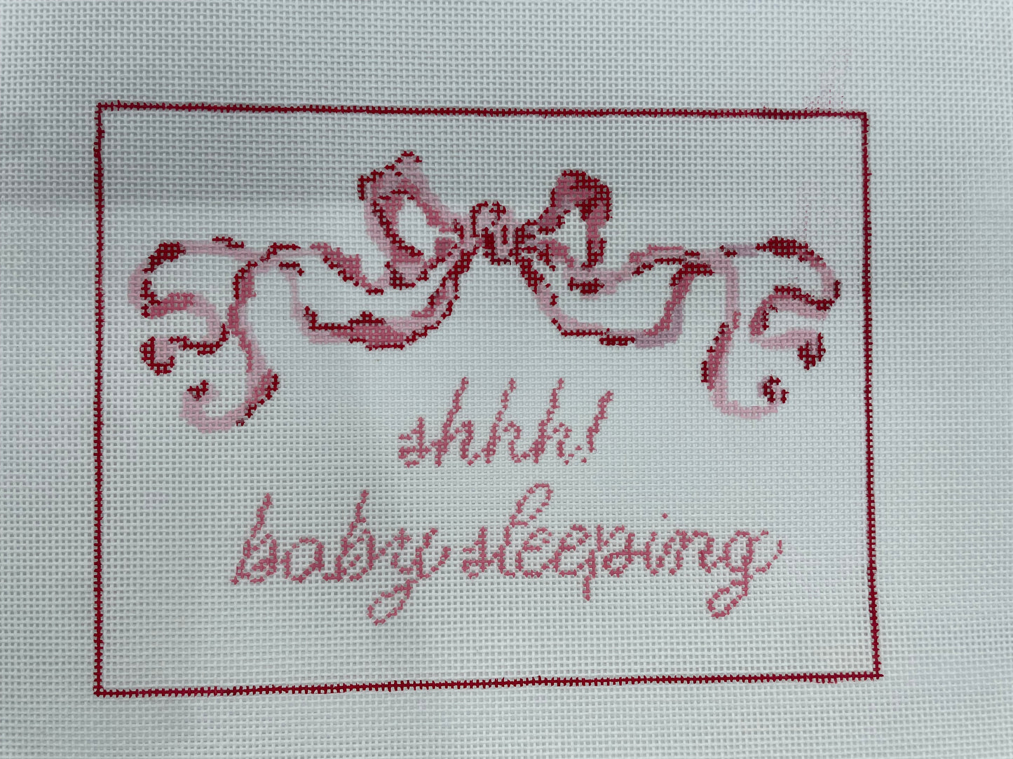 Shh! Baby Sleeping Pink