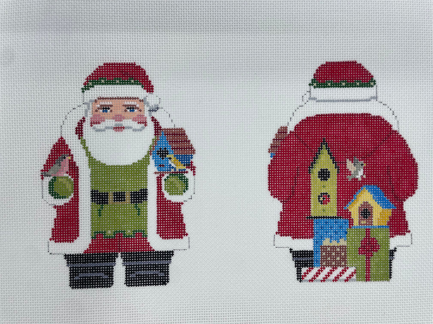 Birdhouse Santa - 2 sided