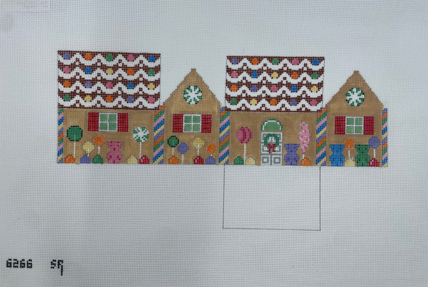 Rainbow Candy and Gummy Bears 3D Gingerbread House