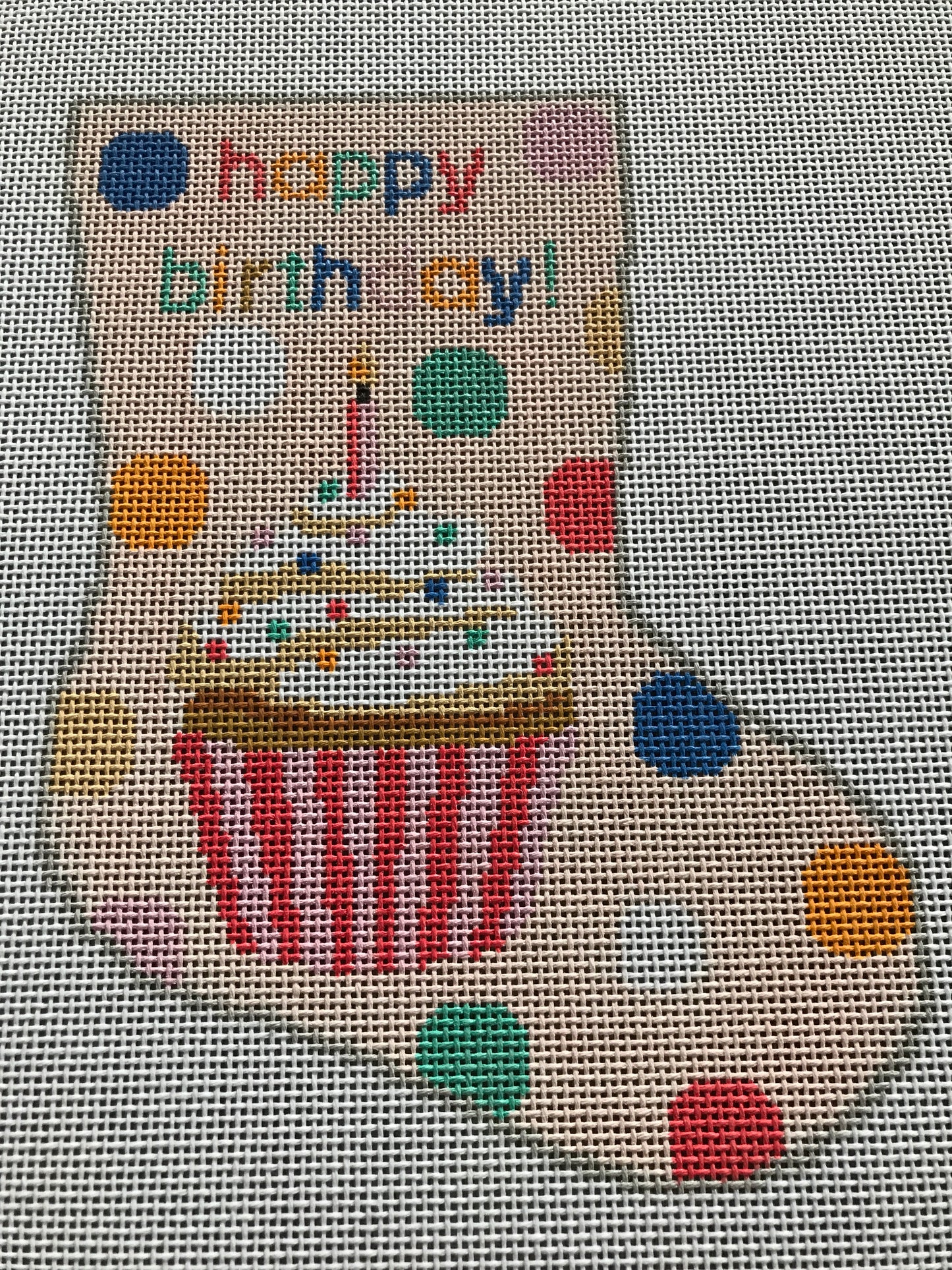 Pink Happy Birthday Bauble Stocking