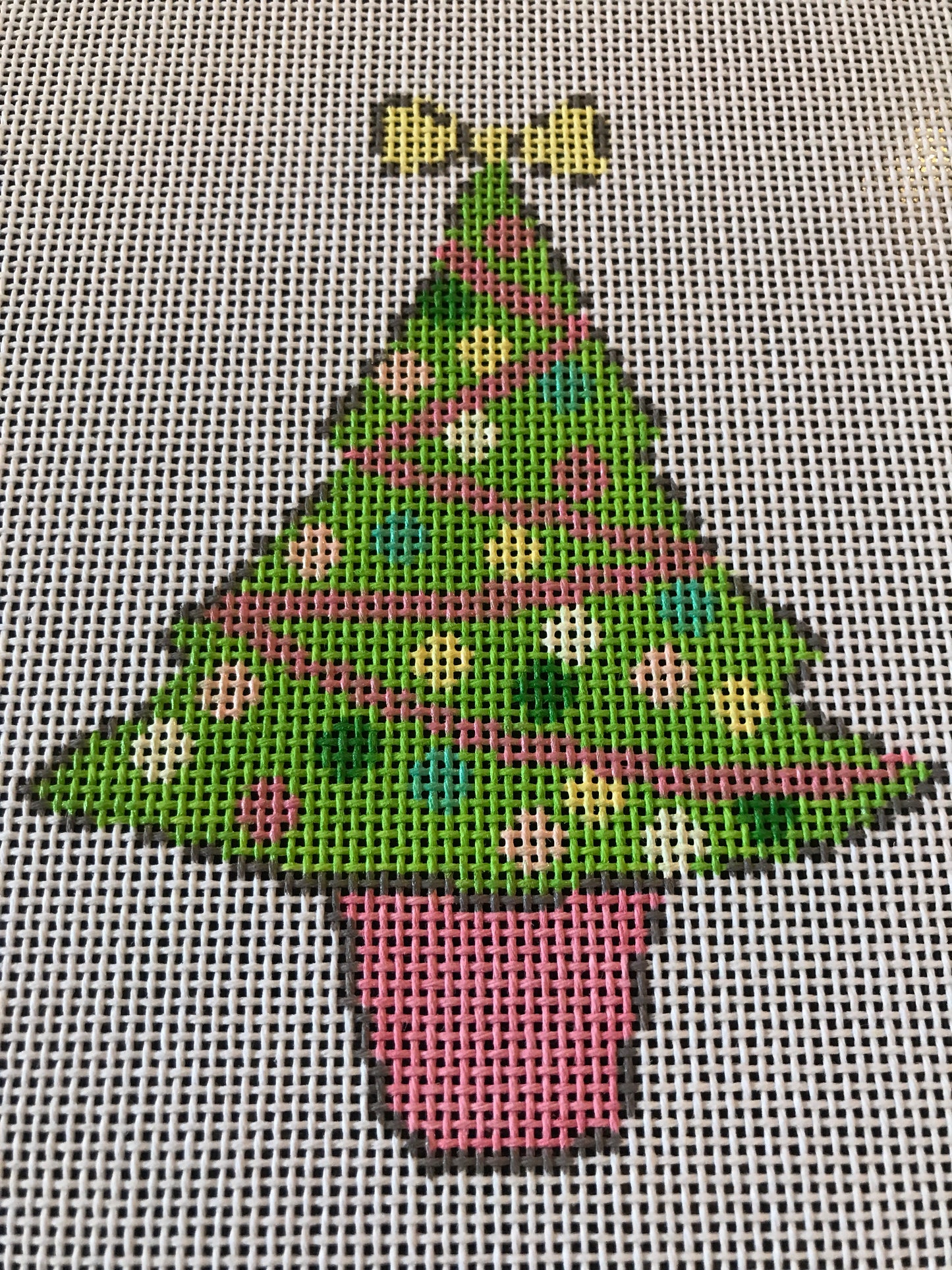 Green Tree with Ornaments
