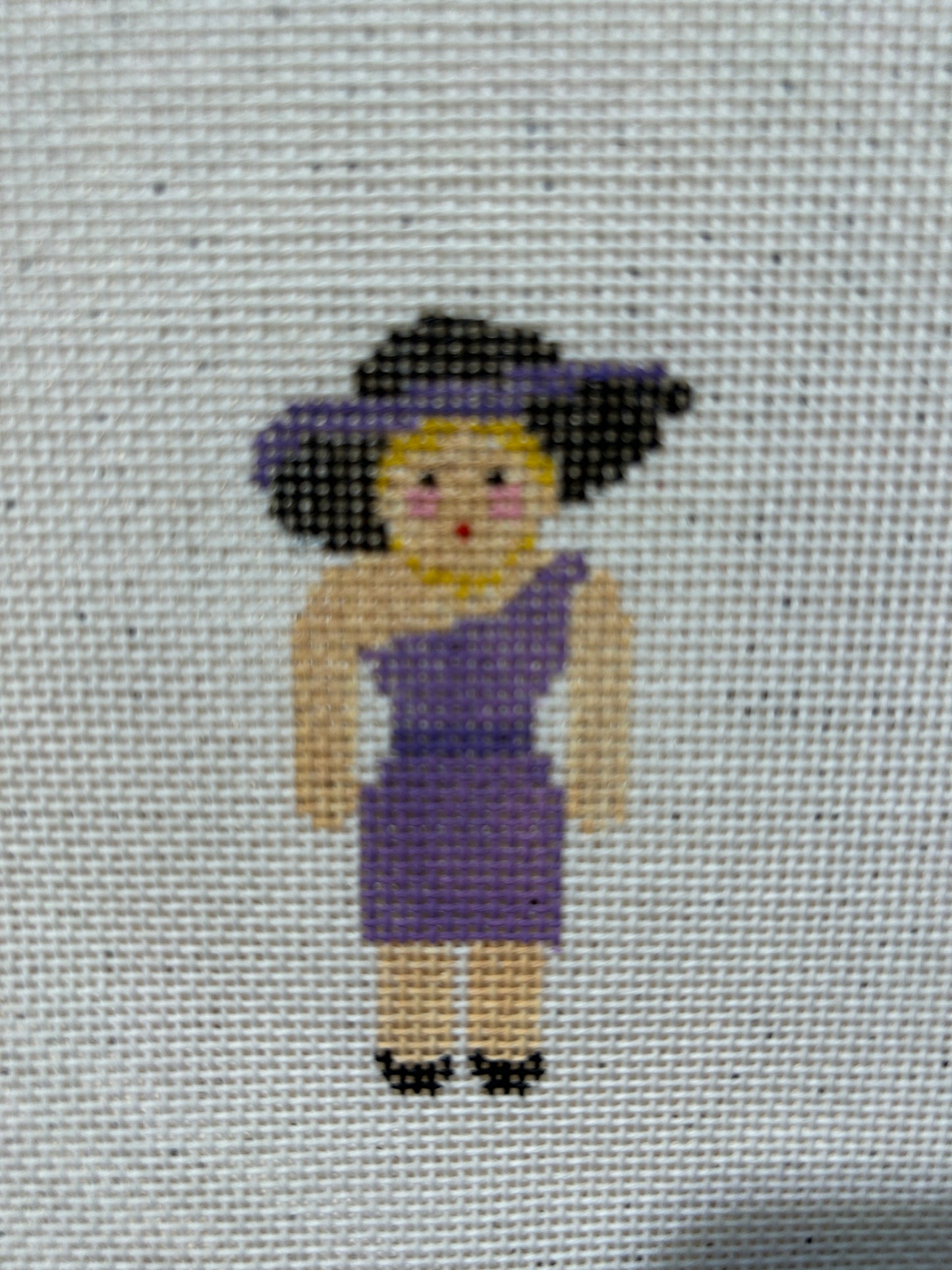 Lady Race Fan/Purple Hat