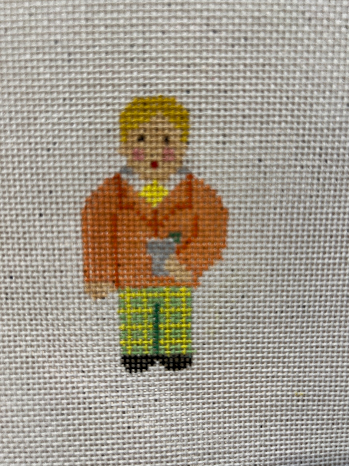 Male Race Fan/Plaid